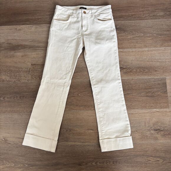 Massimo Dutti Tan Cropped Skinny Jeans - Size 4 - Picture 1 of 10